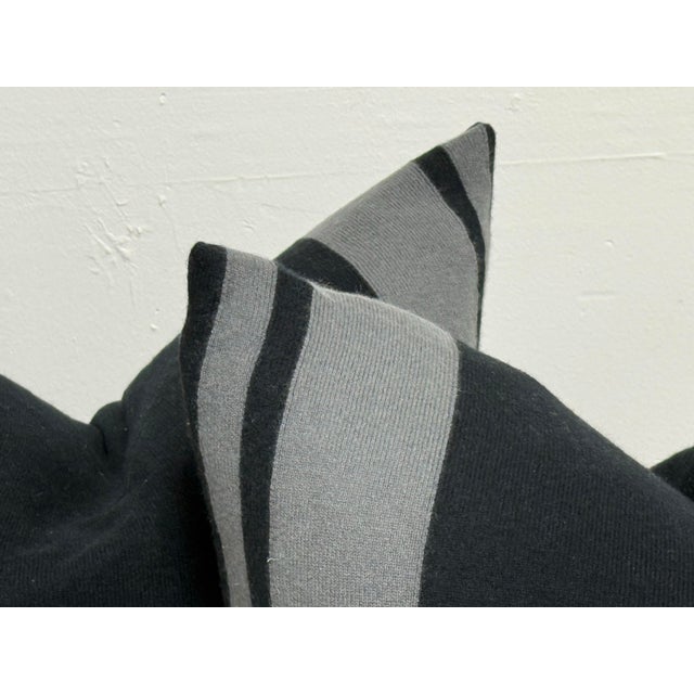 Textile Eastern Accents Black + Stripe Strip Pillows, Pair For Sale - Image 7 of 12