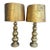 Vintage Gold Leaf Lamp Lamps - a Pair For Sale