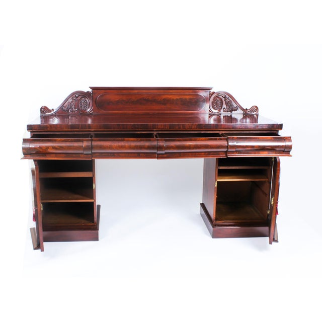 Antique Victorian Pedestal Sideboard For Sale - Image 17 of 18