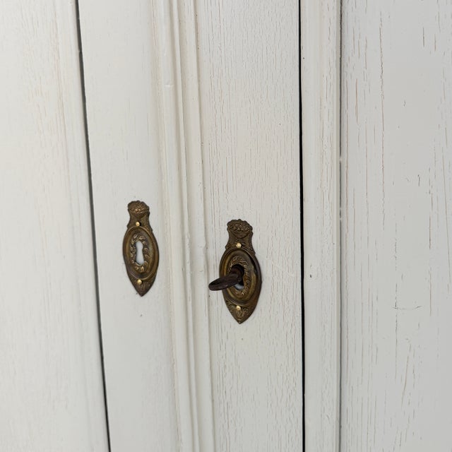 Antique German Painted Chest of Drawers with Doors, 1860 For Sale - Image 9 of 15