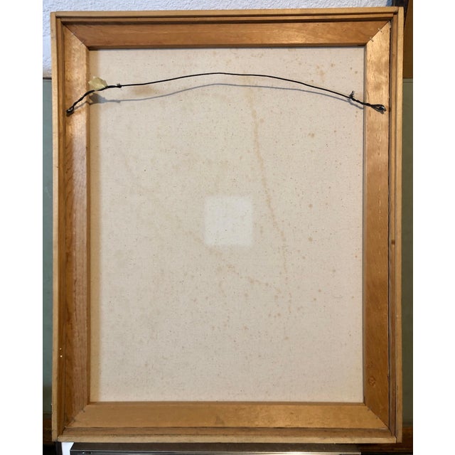 Photorealism Clarence Measelle, Photorealism Still Life Acrylic Painting Flower Photo Realist Orchid, Vivid Blue For Sale - Image 3 of 11