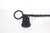 Black metal candle snuffer with a twisted chain handle and loop. Perfect for farmhouse or romantic decor. Some soot and...