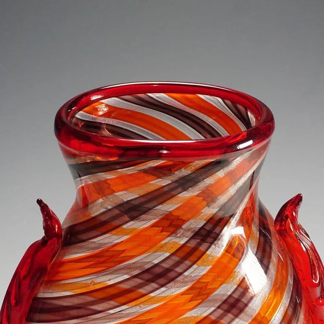 Murano Glass Spirale Vase by Eugenio Ferro, 2009 For Sale - Image 4 of 11