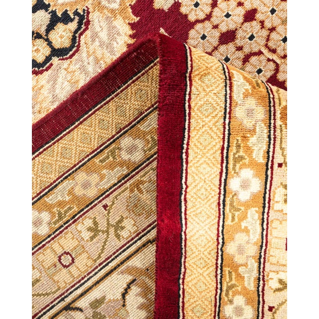 Mogul, One-of-a-Kind Hand-Knotted Area Rug in Re, 9' 1" x 12' 3" For Sale In New York - Image 6 of 8