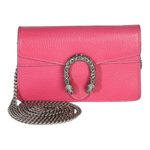 Pink Dollar Calfskin Crystal Super Mini Dionysus Flap