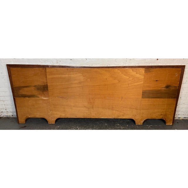 Brown King Size Mid-Century Modern Bow-Shaped Headboard For Sale - Image 8 of 8
