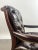 Brass Chesterfield English Style Tufted Leather Library Chair & Ottoman by Hickory For Sale - Image 8 of 18