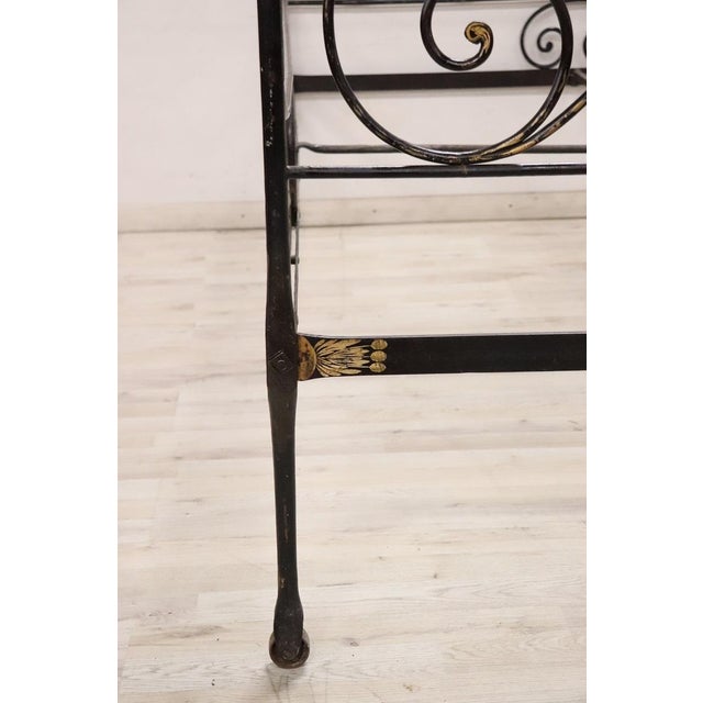 Black 19th Century Iron Double Bed For Sale - Image 8 of 18