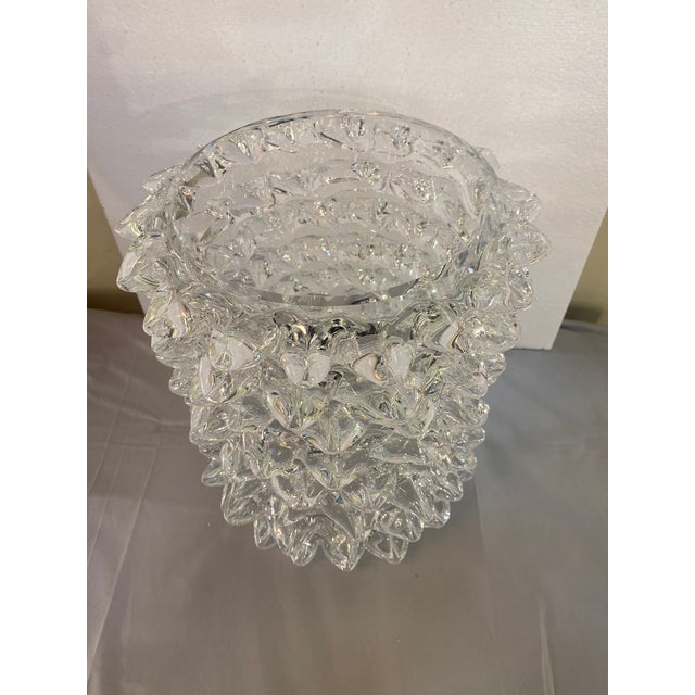 Impressive rostrato murano glass vase style like venini ercole barovier Murano style Glass height 32 cm = 12.6" diameter...