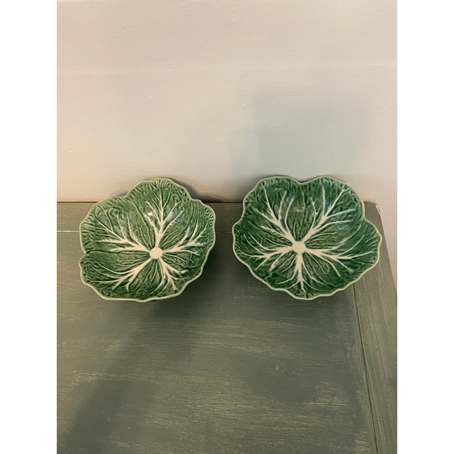 Bordallo Pinheiro Cabbage Bowl in Green - Set of 2 For Sale In Las Vegas - Image 6 of 6