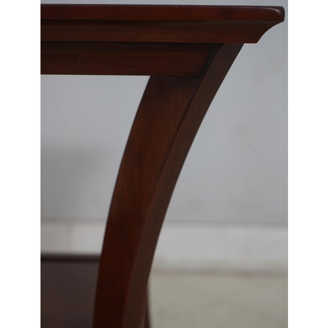 Brown 1980s Pair Grange French Splay Legs Cherry Nightstand Tables For Sale - Image 8 of 18
