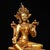 Metal Vintage Gilt Bronze Green Tara Statue Buddhist Deity Sculpture 8.3" For Sale - Image 7 of 9