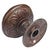 1870s American Cast Bronze Door Knob W/ Rosette. Set of Two For Sale - Image 4 of 6