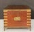 British Military Officer's Campaign Trunk or Stationery Box of Brass-Bound Teak For Sale - Image 9 of 11