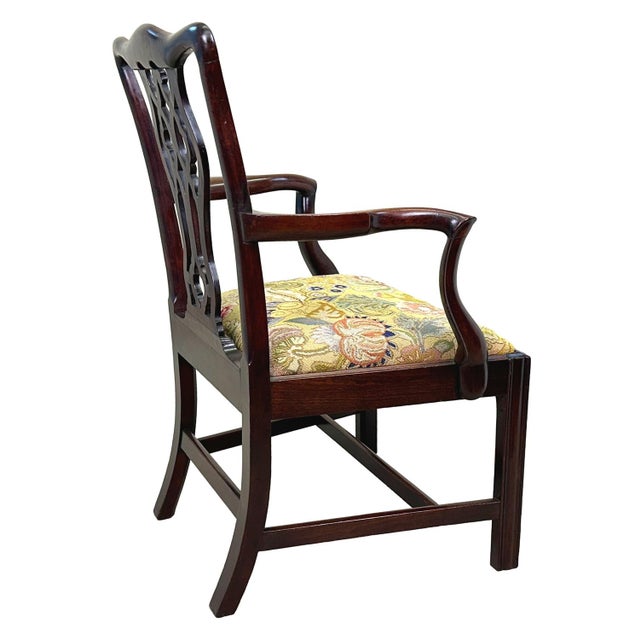Wood Mahogany Chippendale Armchair, 1760s For Sale - Image 7 of 14