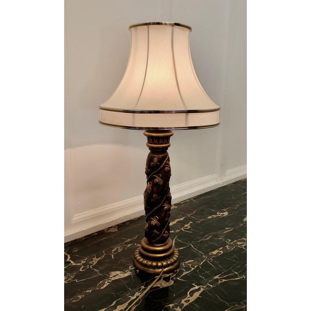 Baroque Carved and Gilt Baroque Lamp, 1930s For Sale - Image 3 of 9