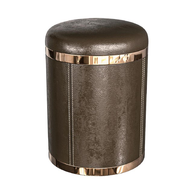"La Notte" Ottoman & Pouf With Bronze Details Bizimyer Furniture. Unmatched. Unrivalled. Designed by Hasan Samet Bizimyer....