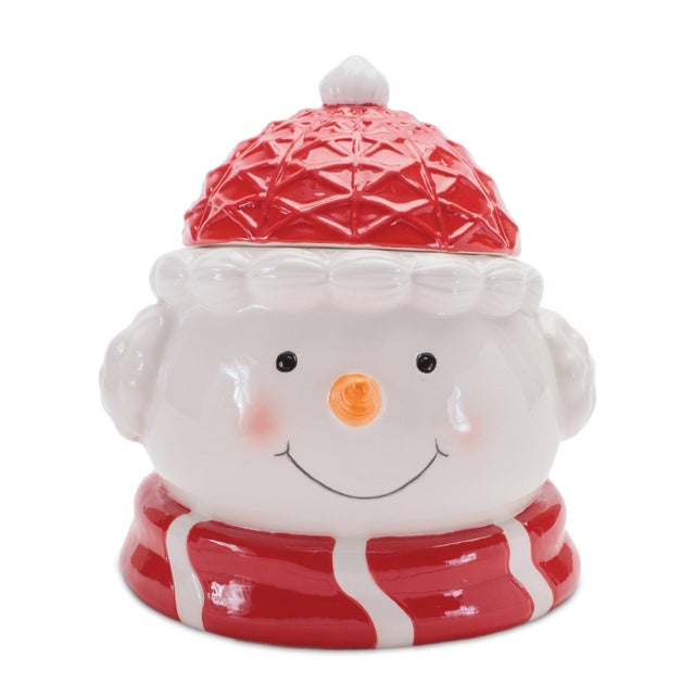 Kenneth Ludwig Chicago Ceramic Holiday Canister (Set of 2) For Sale - Image 4 of 7