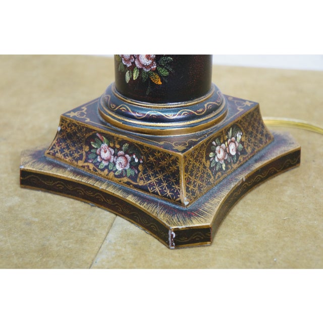 Late 20th Century Chelsea House Neoclassical Black Tole Painted Trophy Urn Table Lamps 32" - a Pair For Sale - Image 11 of 16
