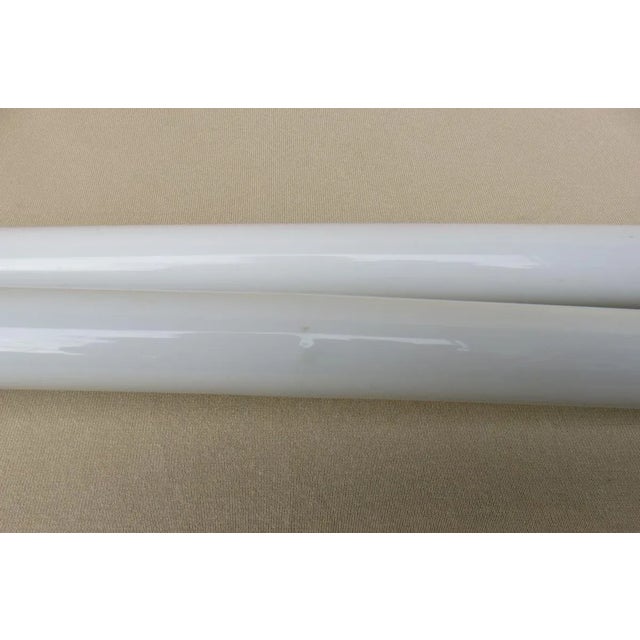 Nickel-Plated and White Glass Towel Racks, France, 1920s For Sale - Image 6 of 12