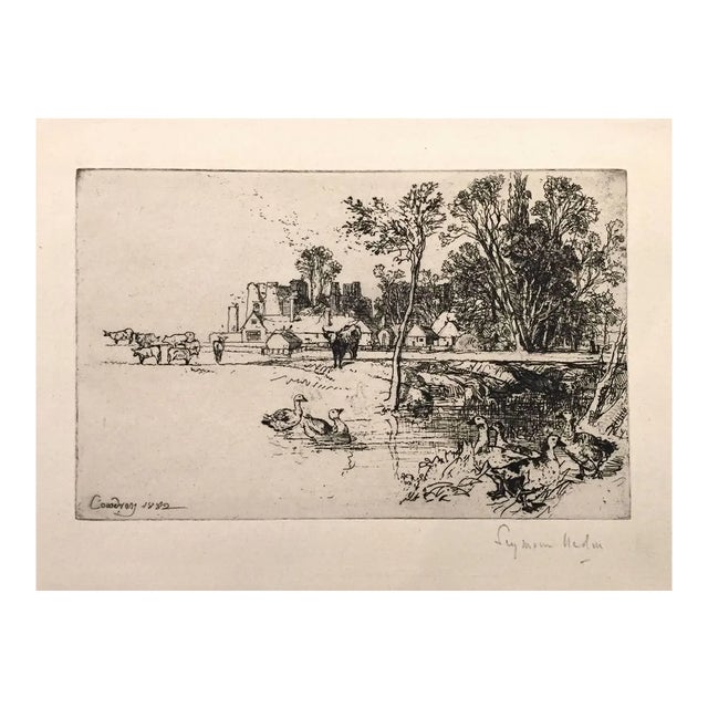 Cowdray Castle (with Geese) 1882 For Sale