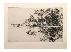 Cowdray Castle (with Geese) 1882