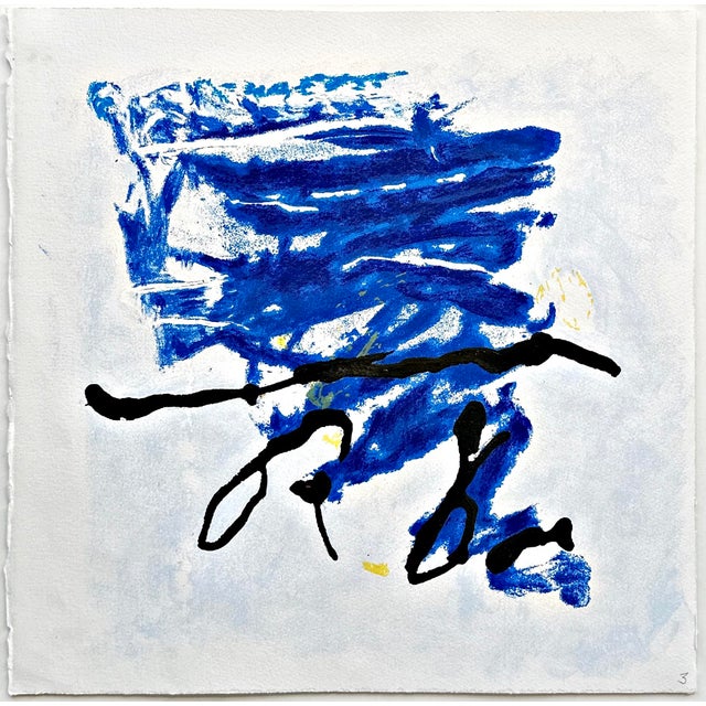 Emil Schumacher, Original Terragraph from the Book of Genesis, 1998, No. 3 For Sale - Image 3 of 6