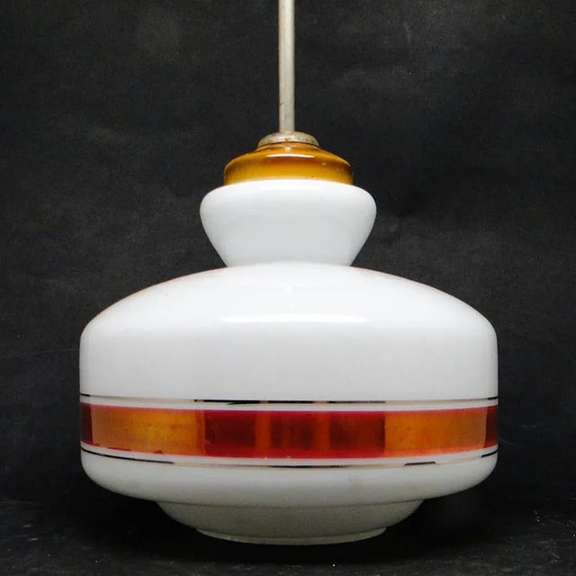 1970s New Look Style Pendant Lamp, Poland, 1970s For Sale - Image 5 of 11