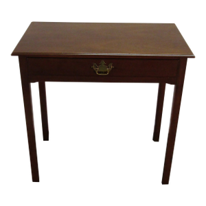 Kittinger Colonial Williamsburg Solid Mahogany Chippendale Style Console Table