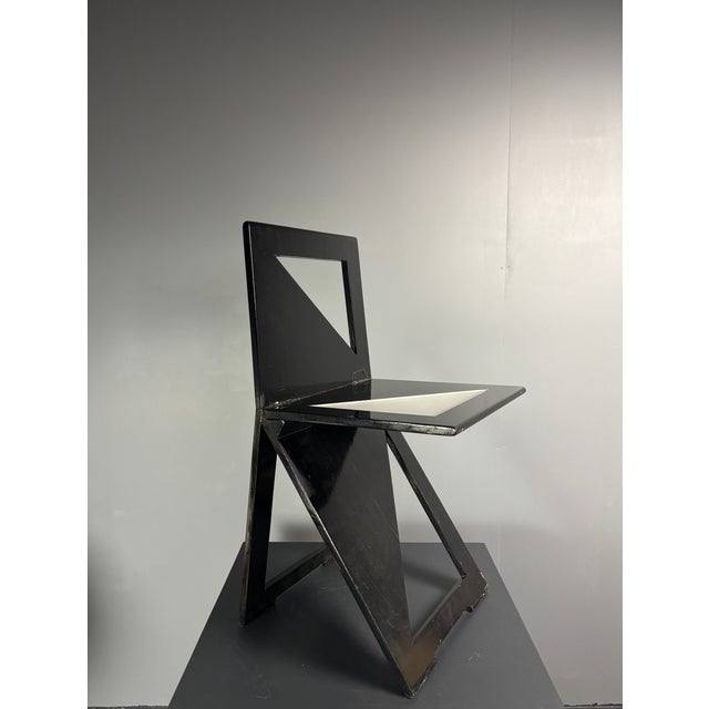 1980s Postmodern Dutch Foldable Side Chair from Eindhoven Design Academy, 1980s For Sale - Image 5 of 18