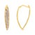 Dress up any outfit with this trendy yet timeless modern hoops. These earrings are crafted in gleaming 10k yellow gold and...