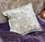 2020s Modern Style 18-Inch Silver-White Feather Silk Cotton Square Pillow For Sale - Image 5 of 6