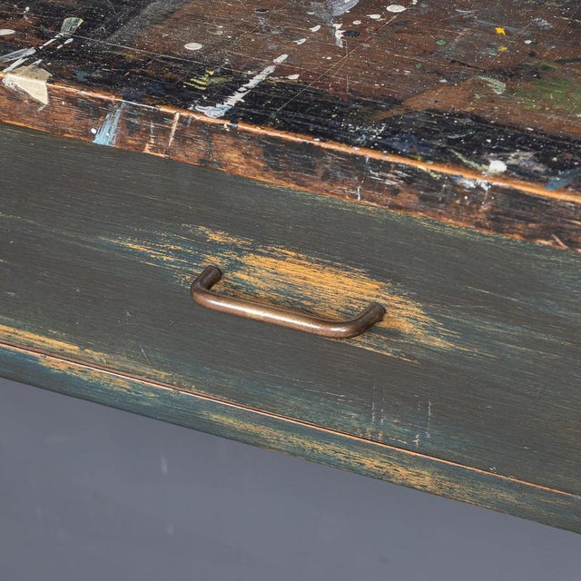 Paint Splashed Art Department Table, 1960s For Sale - Image 11 of 18