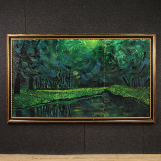 Italian Artist, Landscape, 1993, Oil on Canvas, Framed For Sale - Image 16 of 16