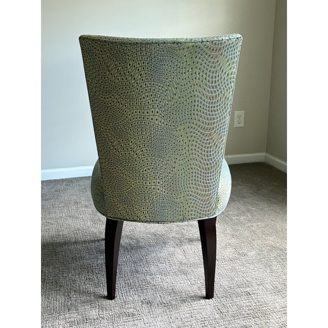 Sky Blue Late 20th Century Set of 6 Baker Furniture Barbara Barry Collection Dining Chairs For Sale - Image 8 of 9