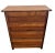 Antique Five Drawer Dresser Chest Mission Arts & Crafts Quarter Sawn Tiger Oak For Sale - Image 10 of 10