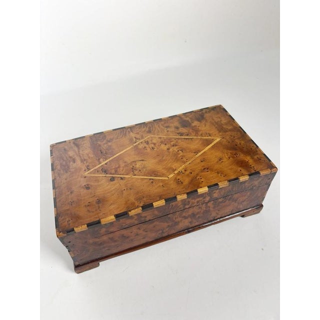 Wooden Box with Marquetry Decoration, France, 1970s For Sale - Image 9 of 13