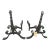 Late 20th Century Wrought Iron Fireplace Andirons - a Pair For Sale