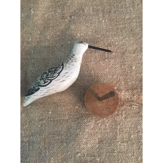 Late 20th Century Vintage Small Long-Billed Shore Bird For Sale - Image 5 of 7