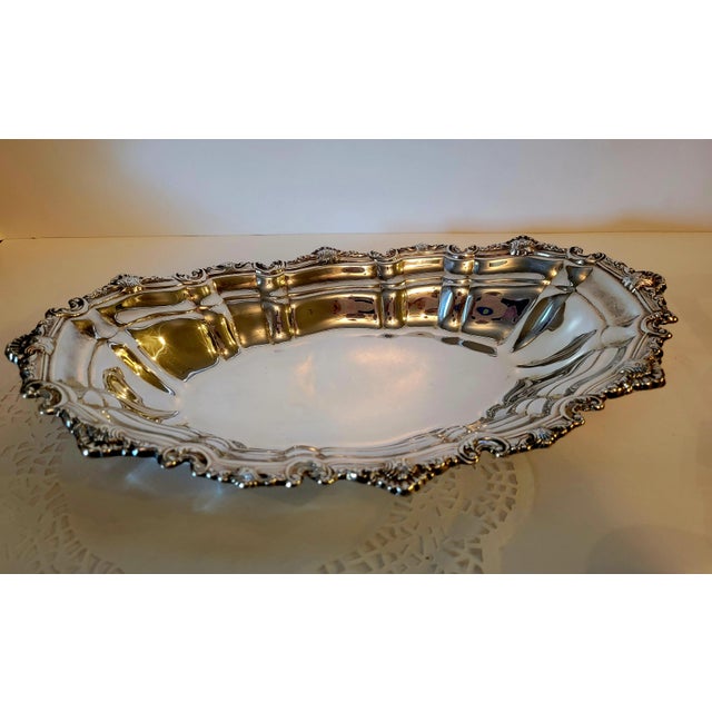 Vintage TOWLE Carpenter's Hall Silver Plate Bread Tray/Serving Platter/Plate. Measures 13.5" long, 7.5" wide. No etching...