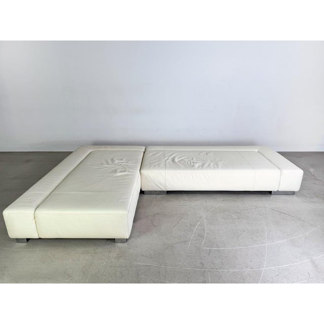 Corner Sofa in Leather from Brühl For Sale - Image 9 of 14