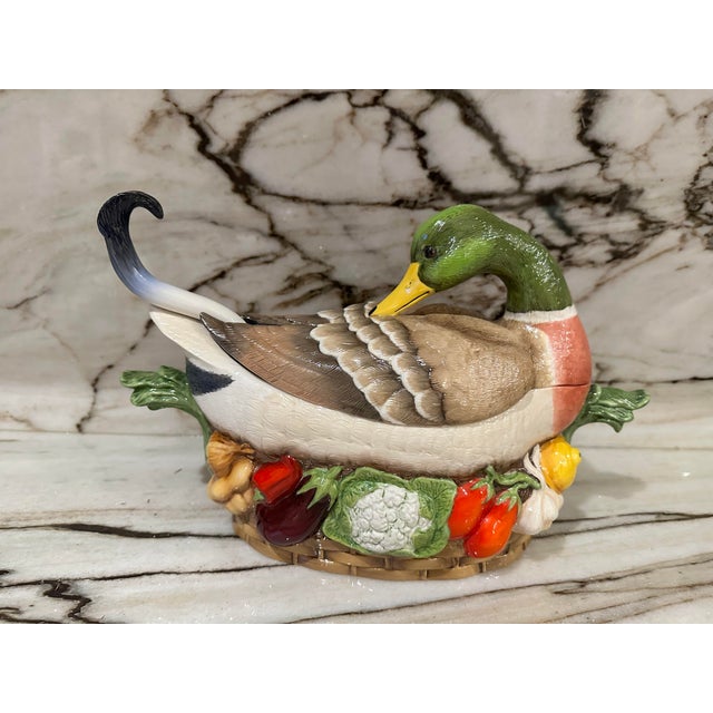 Vintage Duck Porcelain Soup Tureen Chairish