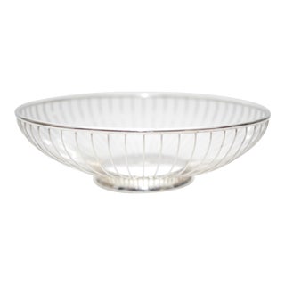 Vintage Mid-Century Modern Italian Round Wire Basket For Sale