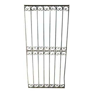 Antique Victorian Iron Gate Window Garden Fence Architectural Salvage Door #041 For Sale