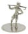 Vintage Dutch Handmade Gentleman with Stick Figurine, 1970s For Sale