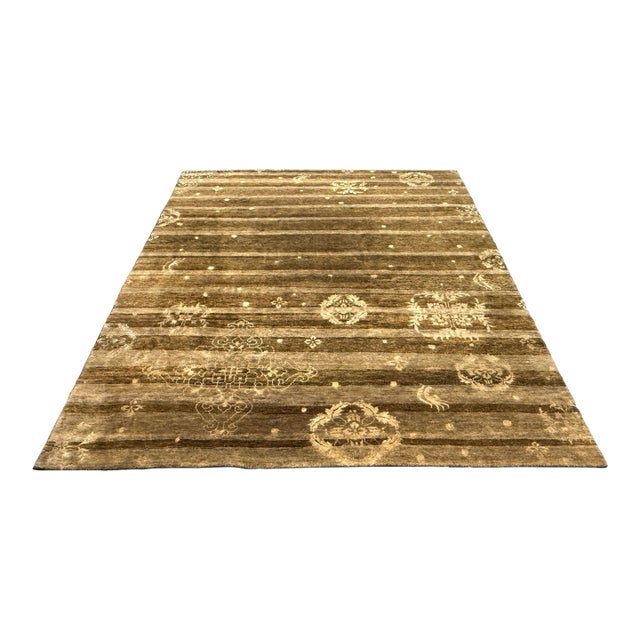 7ft 8in X 9ft 6in Qing Collection Hand-Knotted Rug For Sale