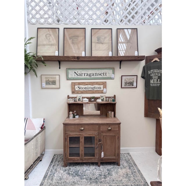 French Country Antique European Petite Dresser For Sale - Image 3 of 10