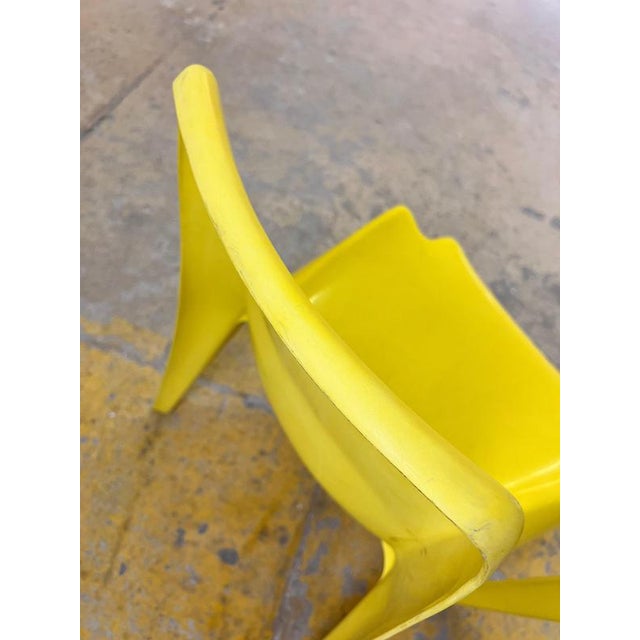 Plastic Yellow BA1171 Dining Room Chairs by Helmut Bätzner for Bofinger For Sale - Image 7 of 11