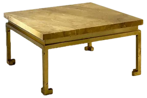 French Shabby Chic Coffee Table from Maison Ramsey, 1970s