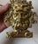 1960s Vintage Bookends Feature a Classic Golden-Brass Finish With a Deeply Detailed Mythological Male Face and Flowing Mane. For Sale - Image 5 of 9